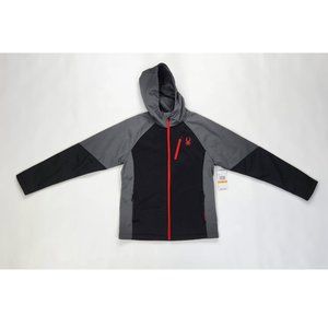 Spyder Softshell Jacket Mens Size Small Black and Gray